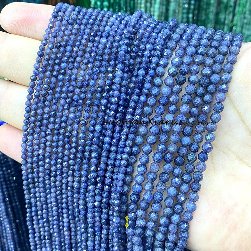 Elegant Faceted Aquamarine Beads for DIY Jewelry Making Bracelet Accessories