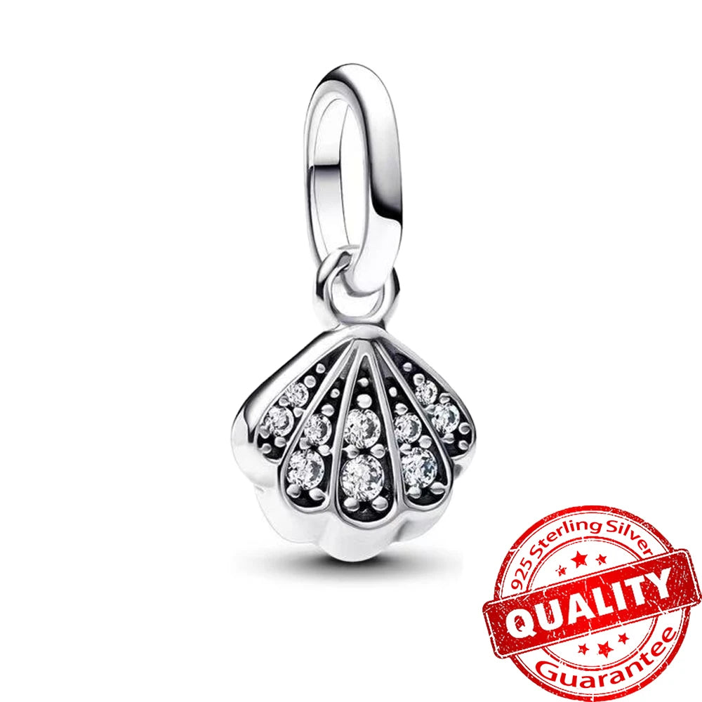 Elegant 925 Sterling Silver Ocean Themed Pendant Charm for Jewelry FCC508