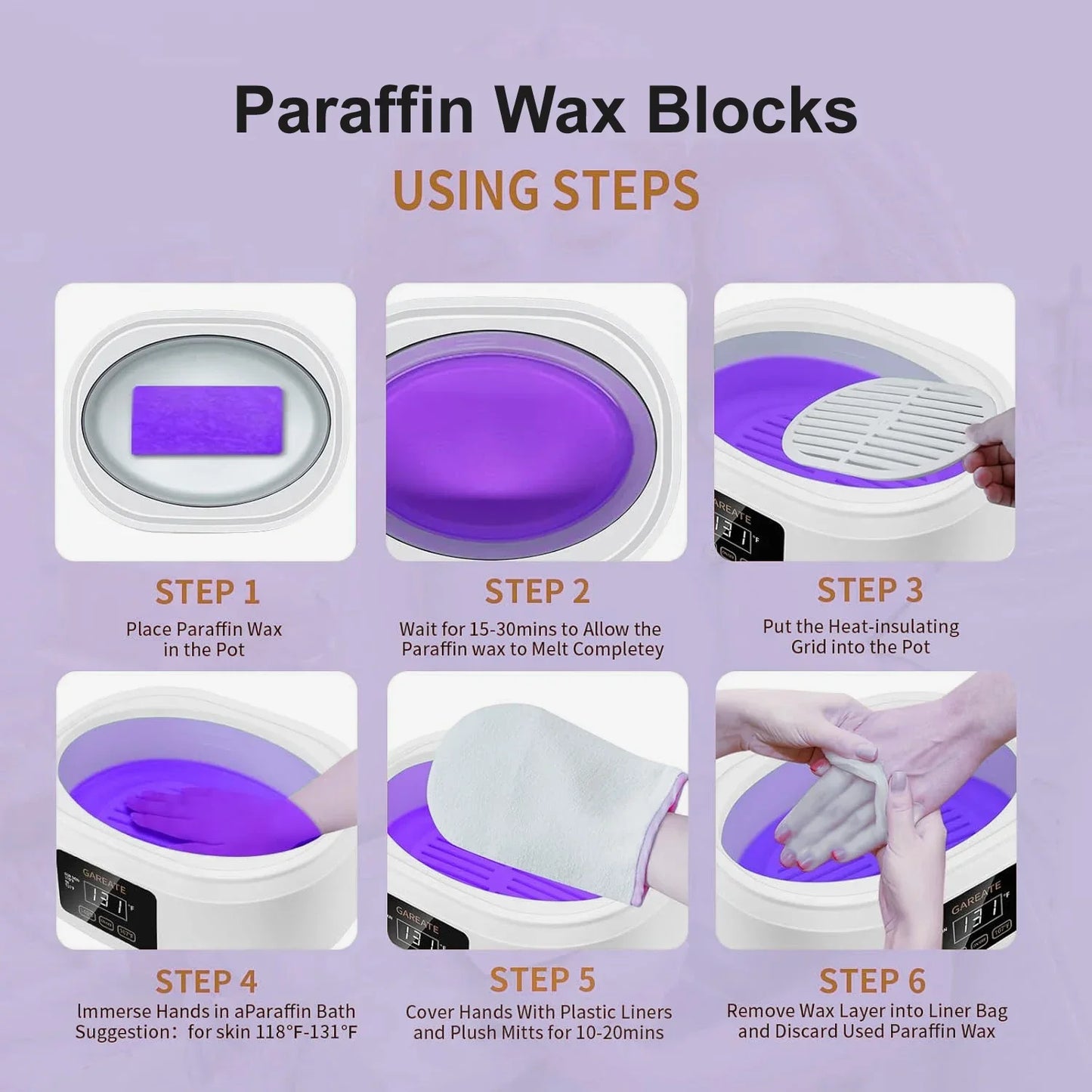 Moisturizing Paraffin Wax For Hand And Foot Care 200g 450g Spa Soft Wax For Wax Heater Machine