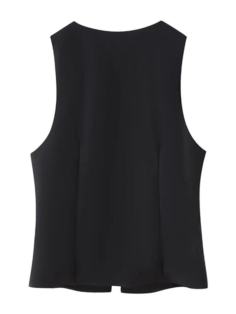 Women Lace Up V Neck Sleeveless Y2K Vintage Sexy Summer Tank