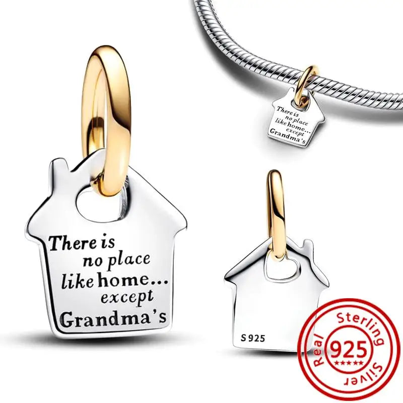 925 Silver Hot Air Balloon Castle Tower Mushroom Charms