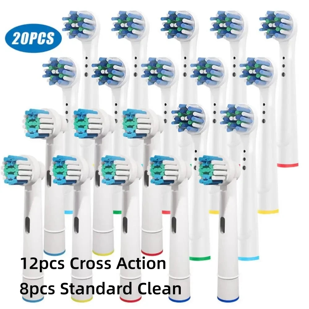 16/20PCS Brush Head Nozzles for Oral B Electric Toothbrush 20 Assorted I