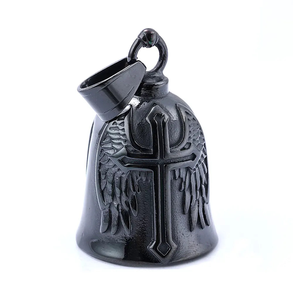 Viking Warrior Helmet Pendant Stainless Steel Eagle Cross Jewelry