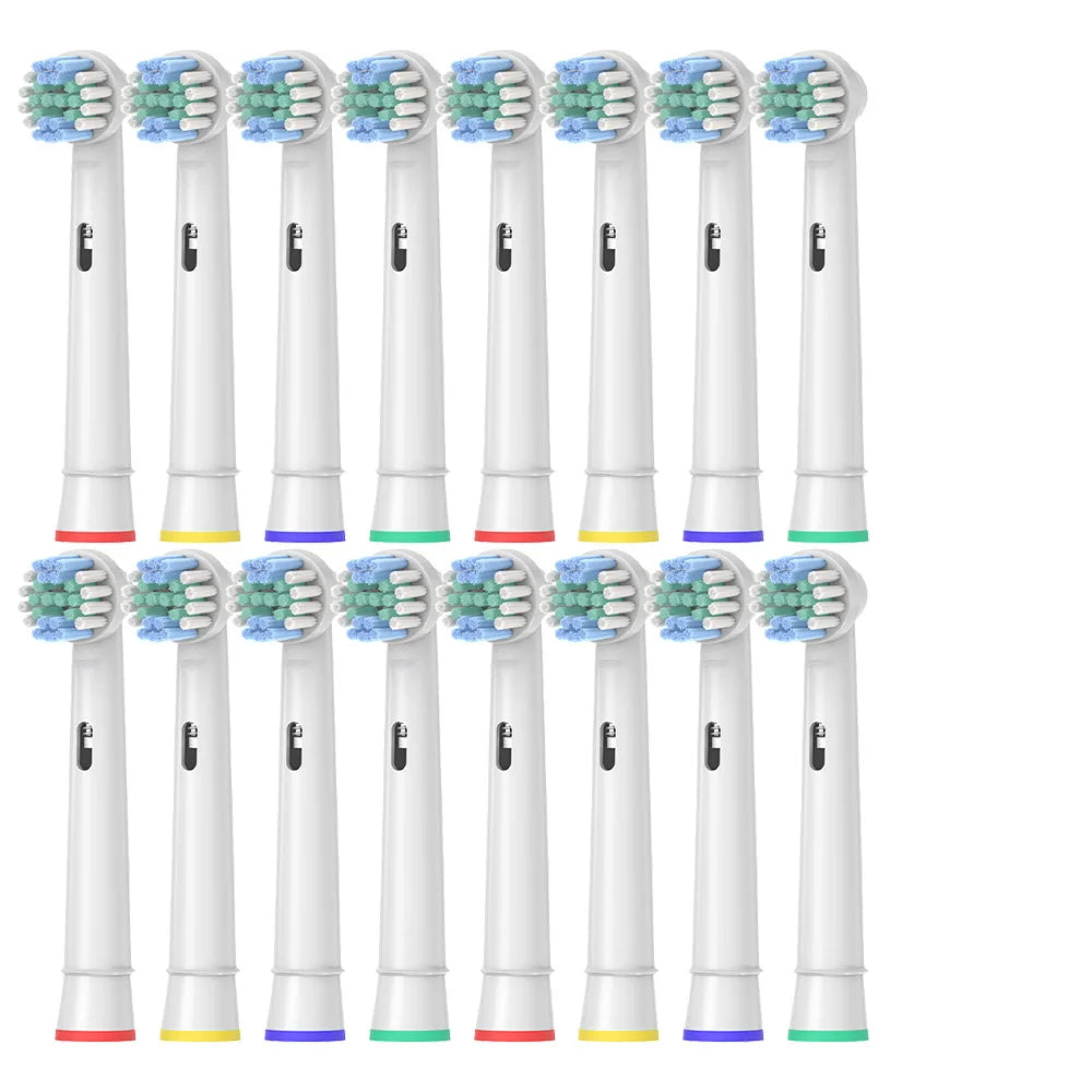 Electric Toothbrush Replacement Brush Heads for Oral Basic Cleaning B Nozzle D100 D25 D30 D32 4739 3709 3744 17A-16pcs