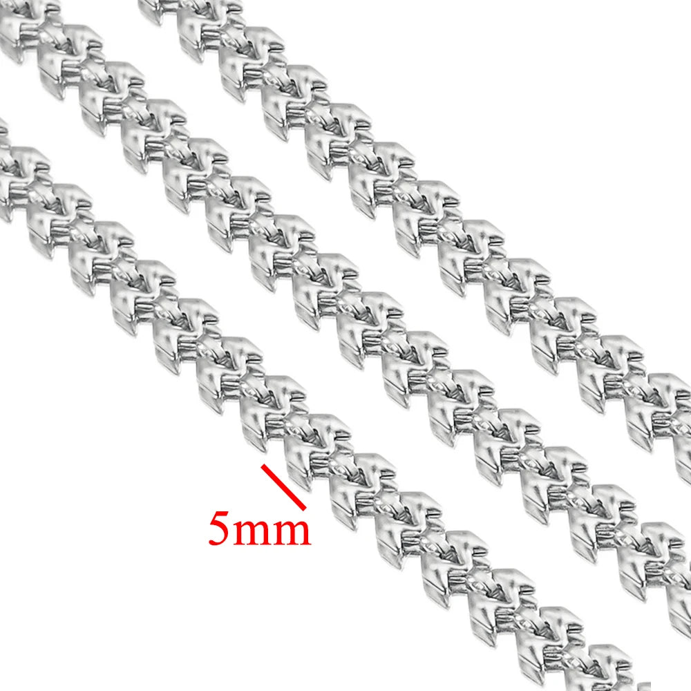 Gold Plated Stainless Steel Chain for DIY Jewelry Crafting Necklace Bracelet Anklet 1 Meter