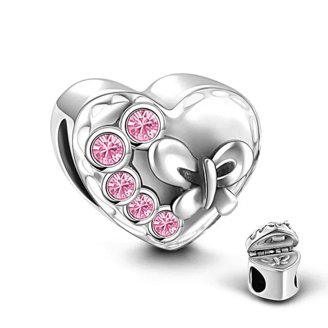 Sterling Silver Four-Leaf Clover Charm Bracelet for Women B2338