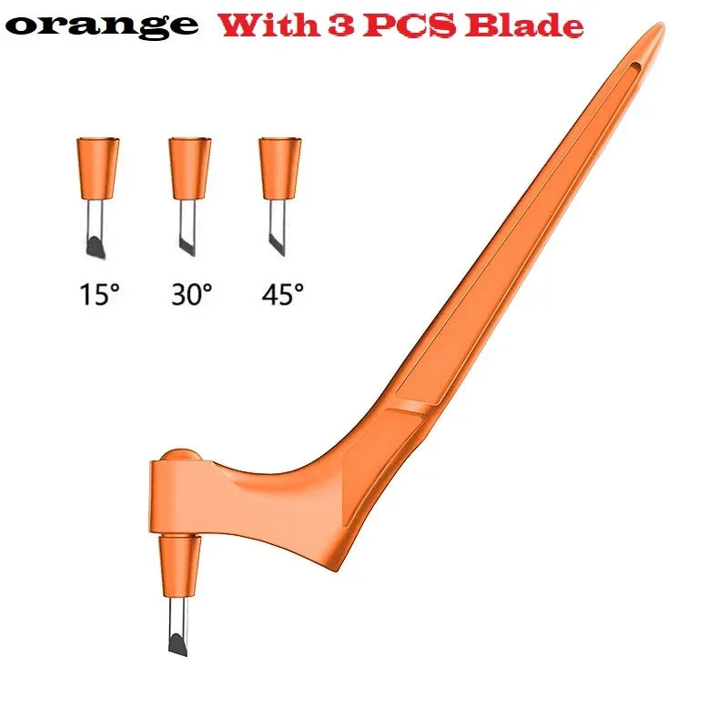 CraftPro 360° Rotating Cutting Pen - Durable Stainless Steel Blades for Effortless DIY Art Projects Orange