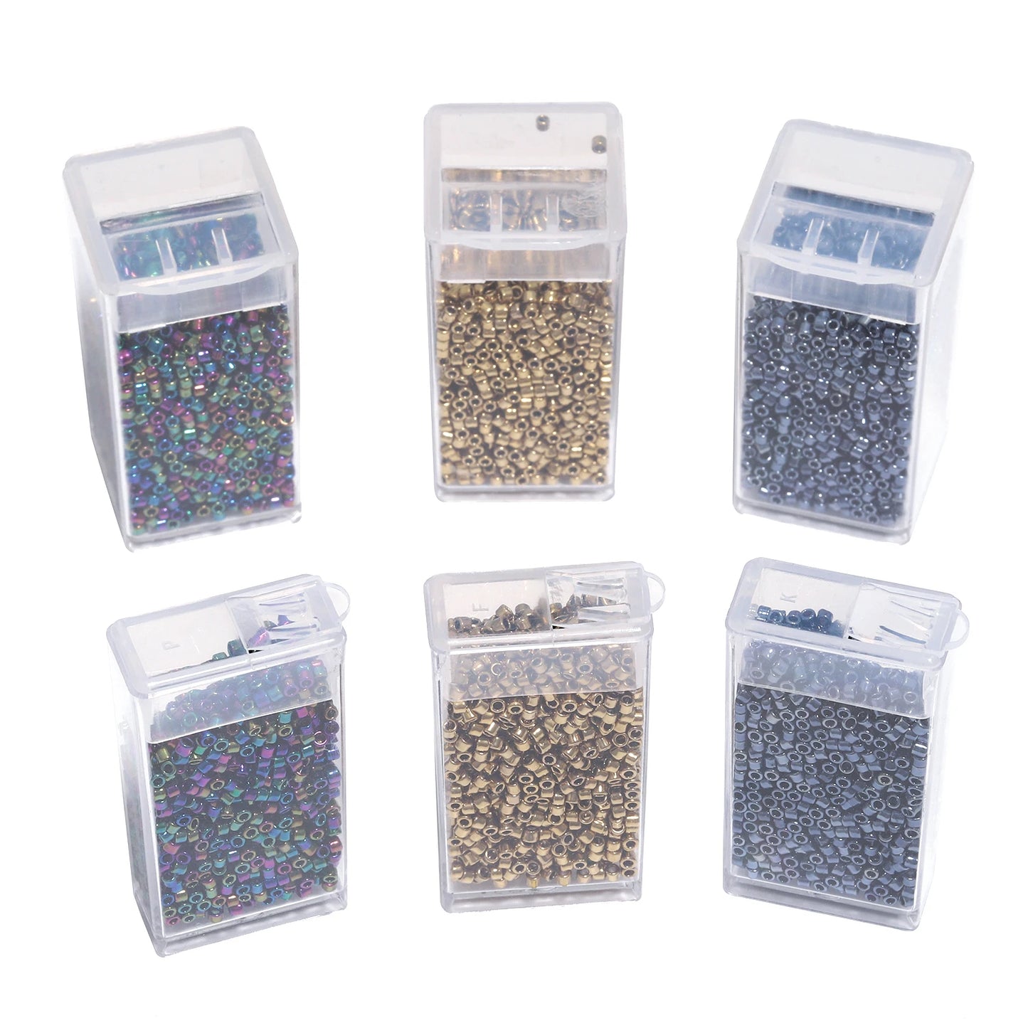 Vintage Japanese 2mm Glass Spacer Beads for Jewelry Making and Needlework