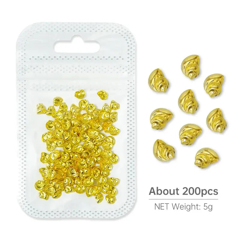 Resin Filling Metal Rivet Moon Stars Nail Art Decorations Mixed Beach Ocean Style Jewelry DIY Charms 5g-HYLD-3