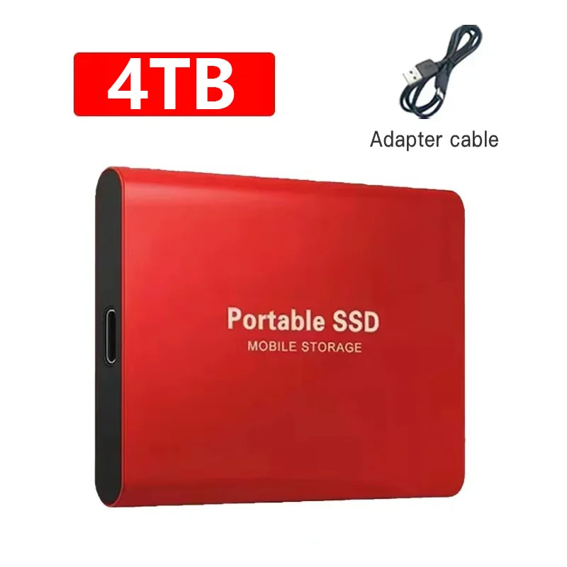 Portable SSD 1TB USB 3.2 Type-C High Speed External Solid State Drive for Laptop PC Mac