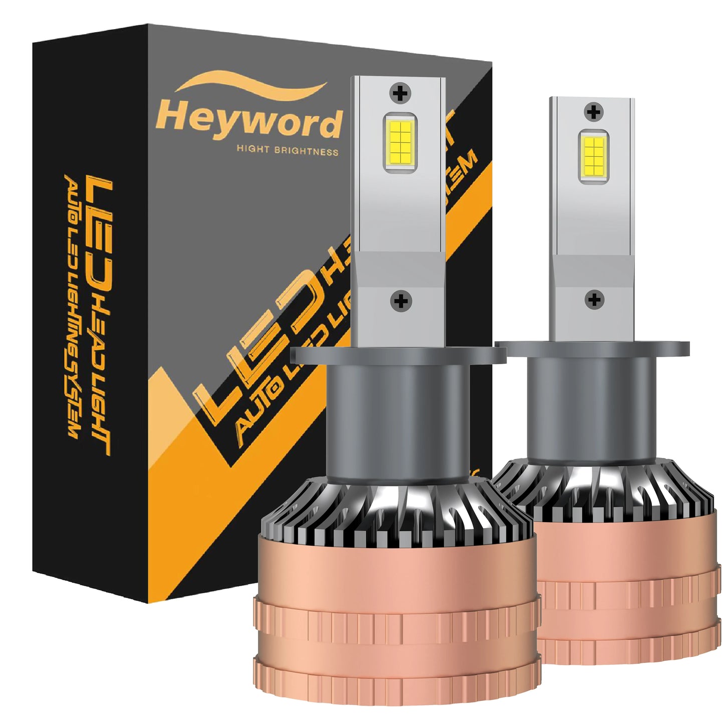 Heyword LED Headlight Bulbs 6500K 160W 30000LM Kit Plug