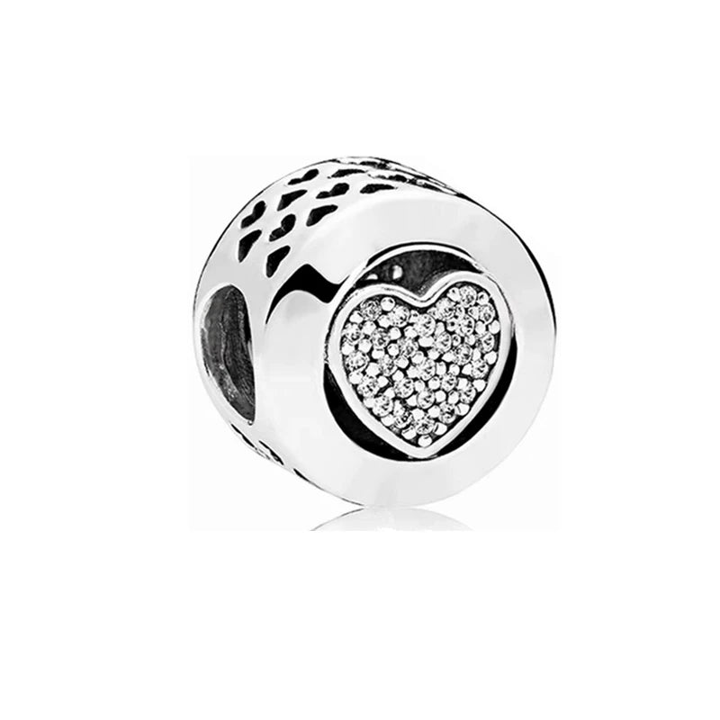 Sparkling Snowflake Sun Lightning Dangle Charm Bead 925