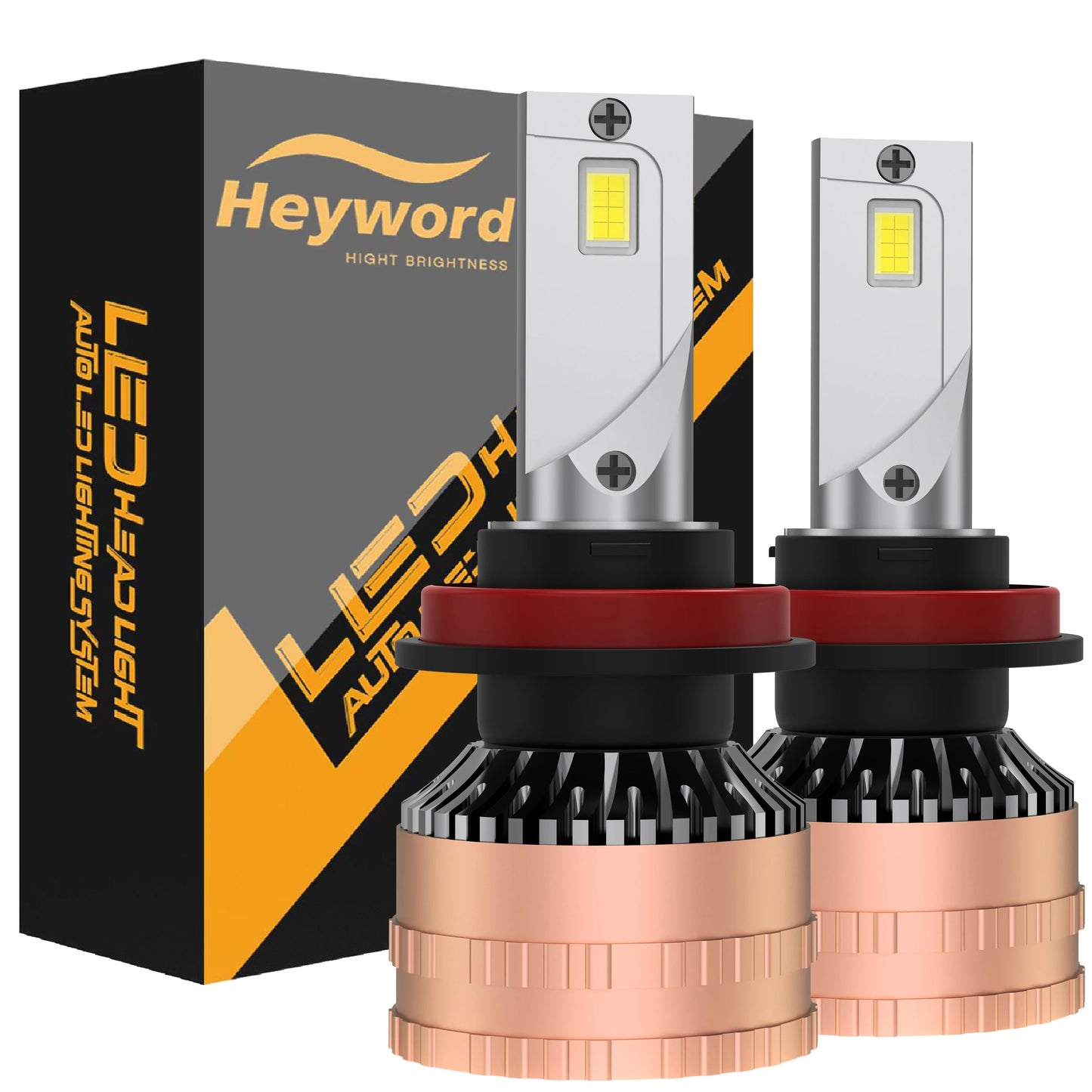 Heyword LED Headlight Bulbs 6500K 160W 30000LM Kit Plug