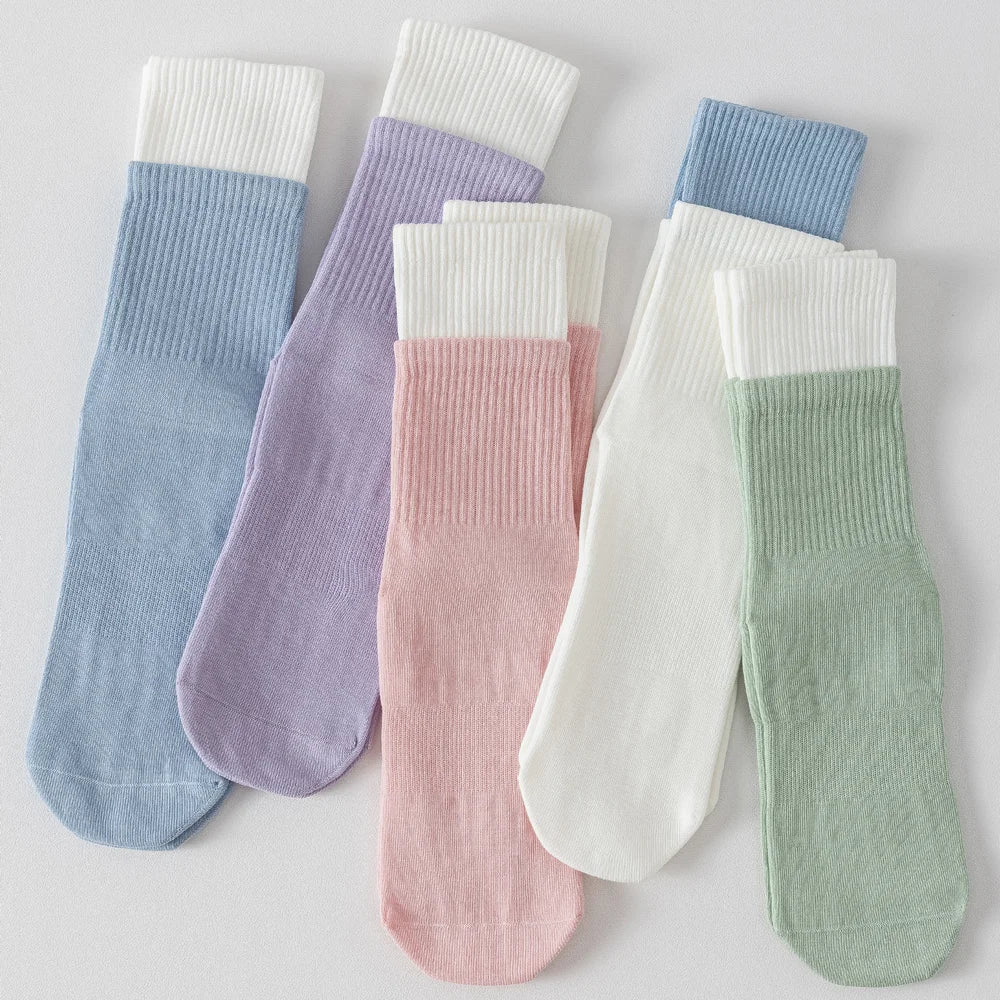 3 Pairs Hot Yoga Ankle Socks Organic Cotton Cushioned