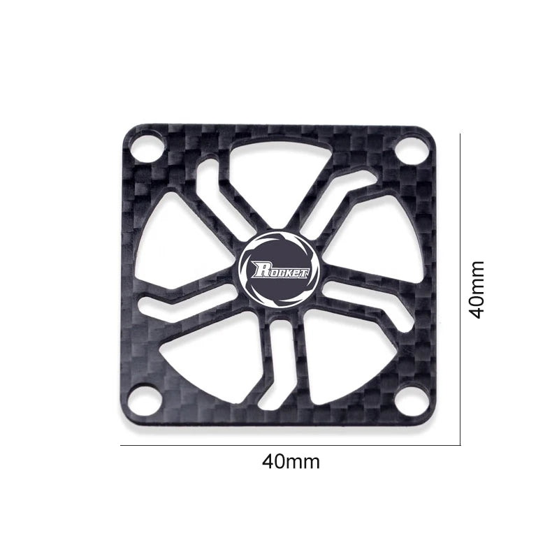 Rocket RC Fan 25mm 30mm 35mm 40mm 50mm Cooling Fan for RC Car 30mm Carbon Board