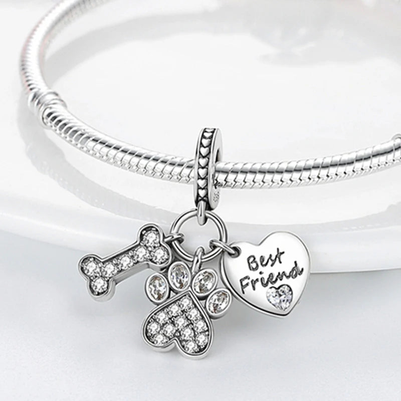Sterling Silver Camera Coffee Cup Charm Beads for Qikaola Bracelet Jewelry DIY