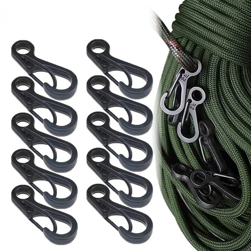 10Pcs Mini SF Spring Backpack Clasps Carabiners EDC Gear