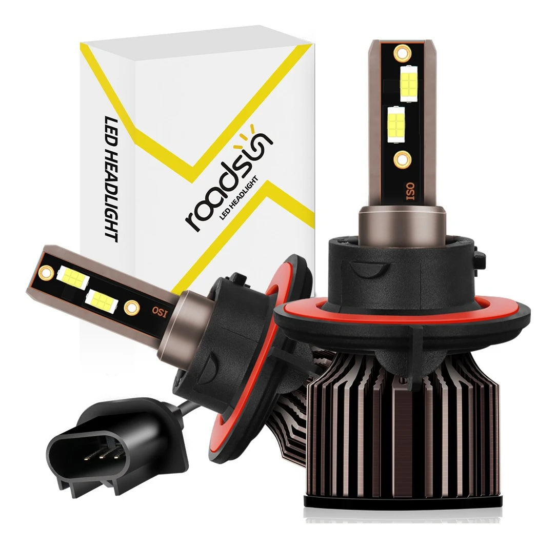 High-Performance LED Headlights 200W Turbo Lamp 6000K Bright White Car Lights