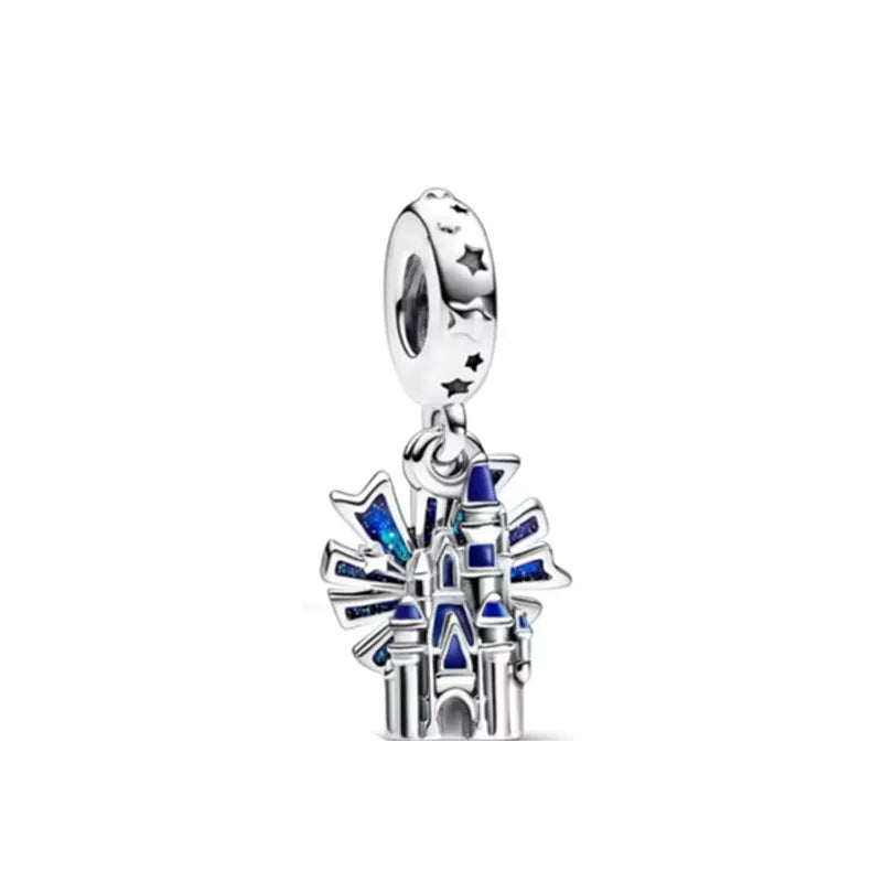 Exquisite 925 Silver Shell Bead Mouse Pendant for European Bracelets – DIY Jewelry Accessory with Zircon