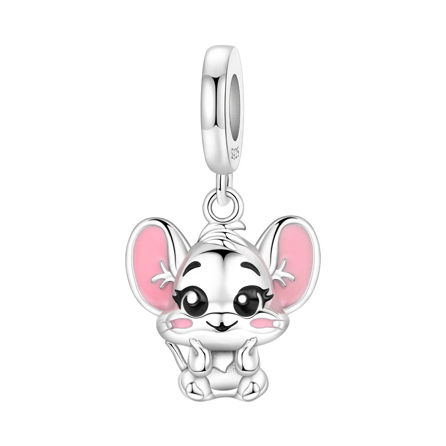 925 Sterling Silver Cute Pet Animal Pendant Charm Gift