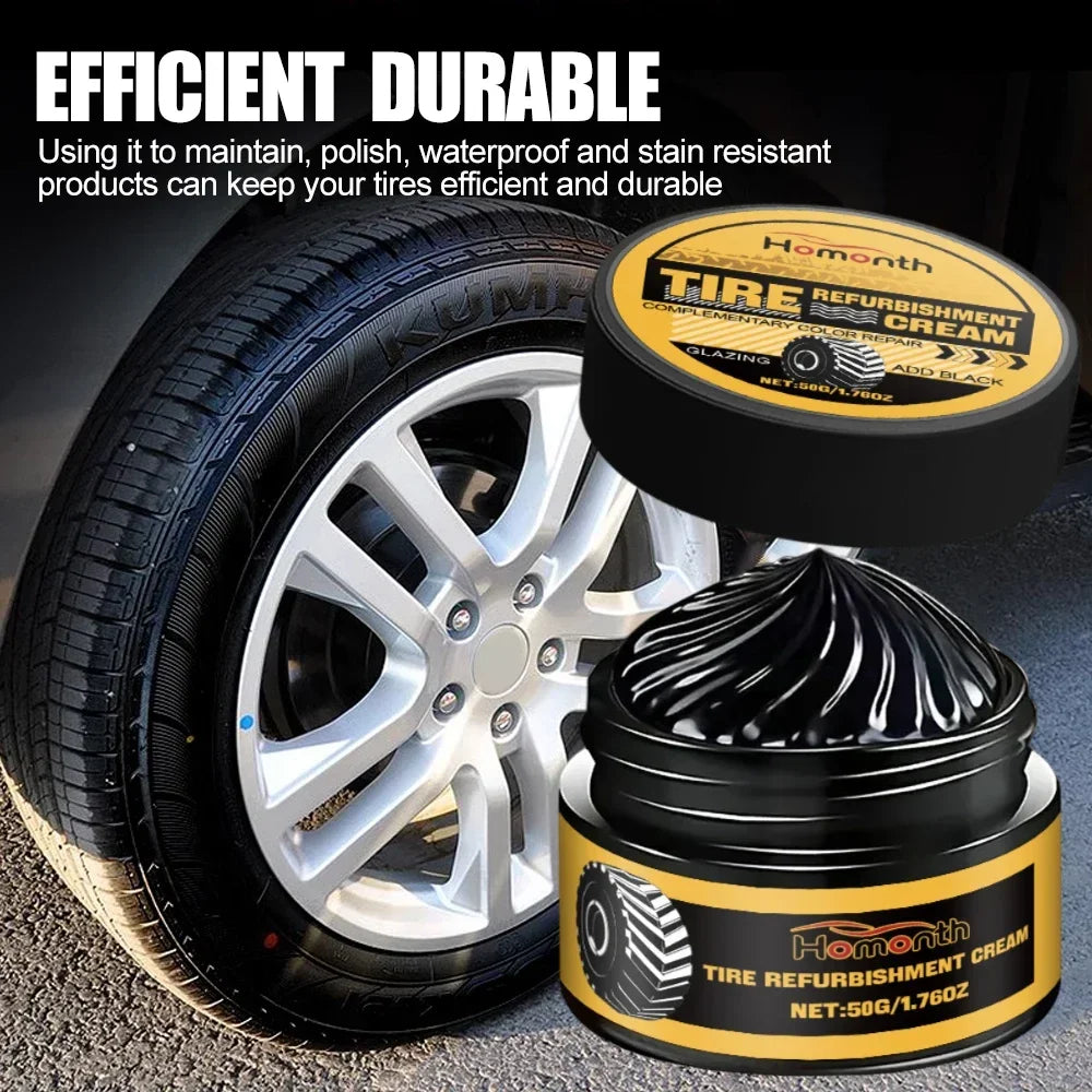 Tire Shine Coating Tyre Gloss Hydrophobic Sealant Wax 50g