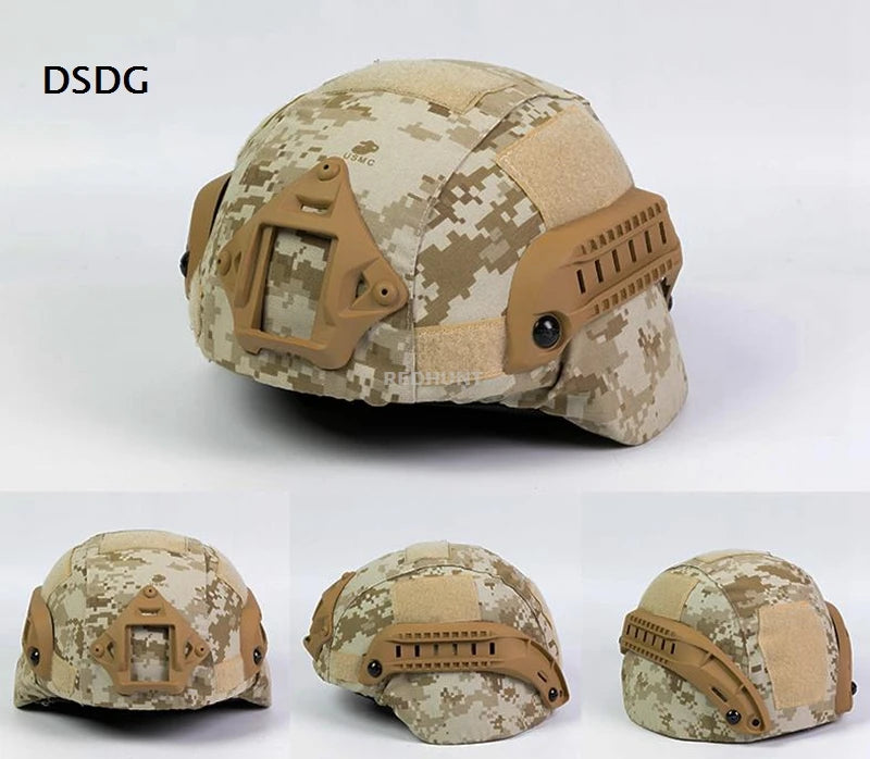 MICH2000 Helmet Cover Outdoor Sports Tactical Camouflage Gear DSDG