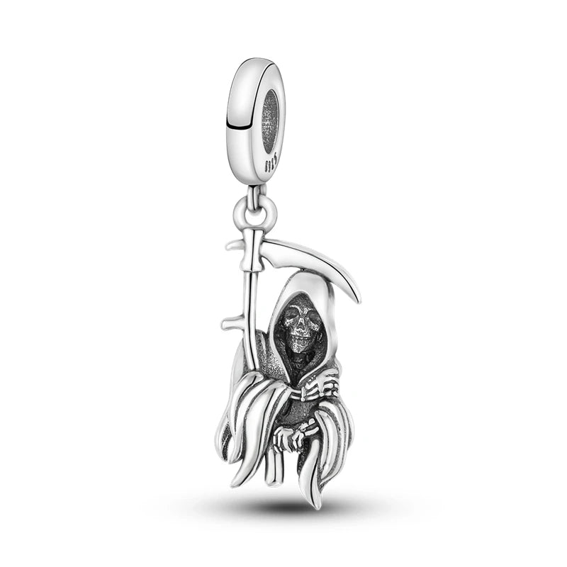 Sterling Silver Snowman Charm Beads for Bracelets Jewelry Gift KTC057