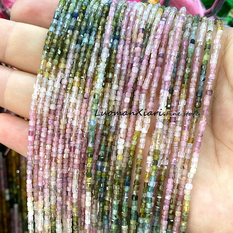 Elegant Faceted Aquamarine Beads for DIY Jewelry Making Bracelet Accessories