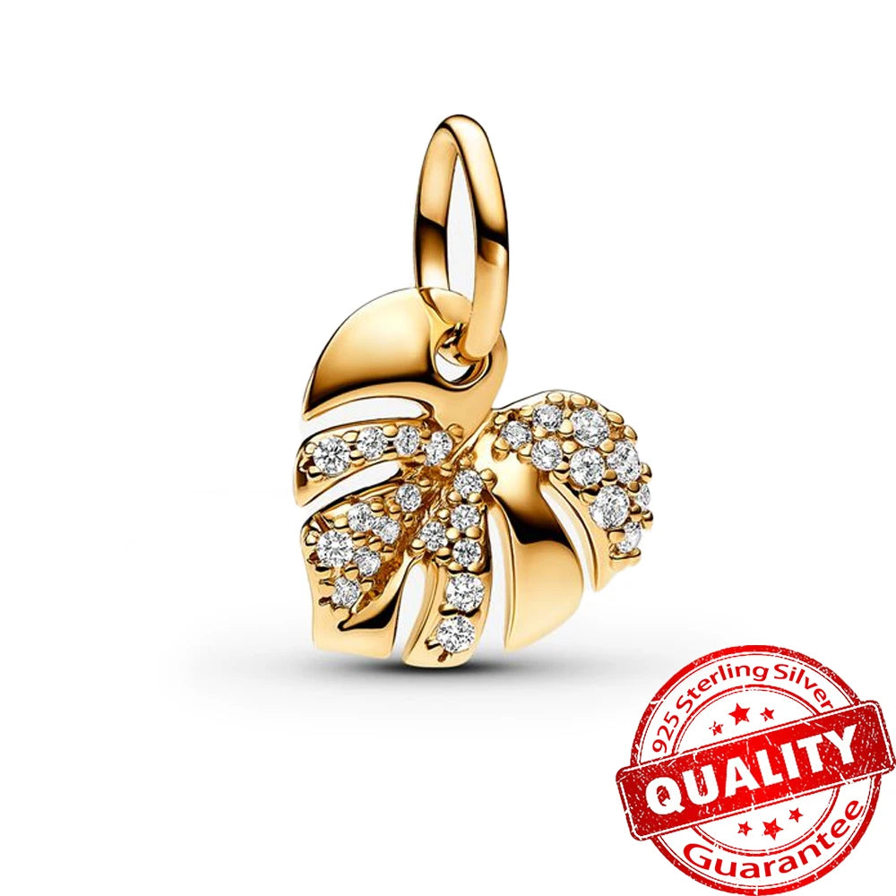 Luxury Sterling Silver Moon Sun Charm for Bracelets and Necklaces