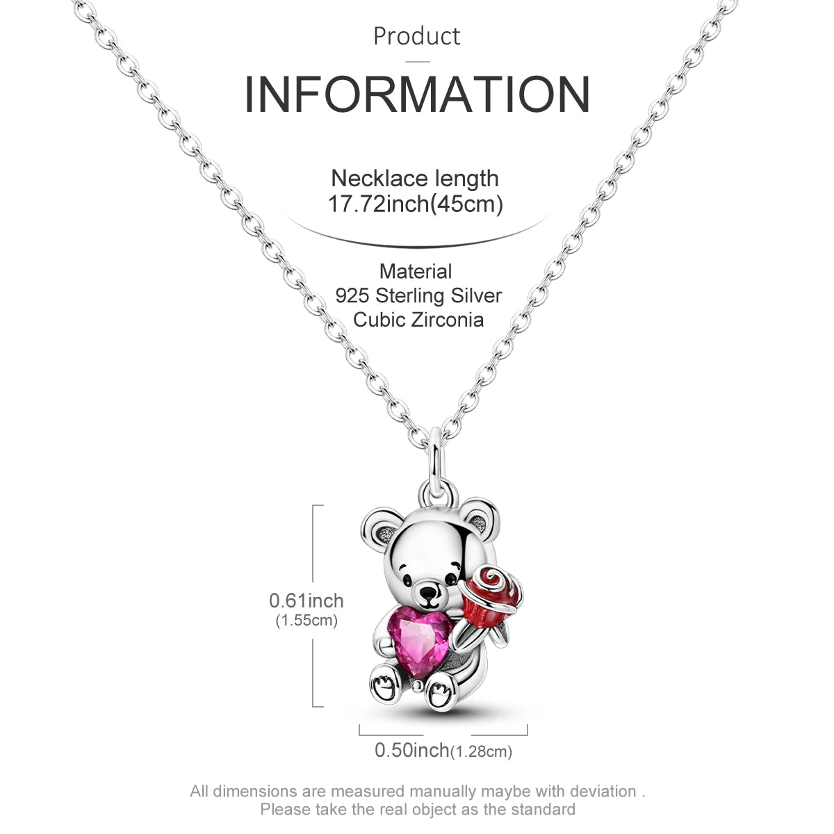 Elegant 925 Sterling Silver Zircon Butterfly Heart Pendant Necklace for Women Anniversary Gift KTN064