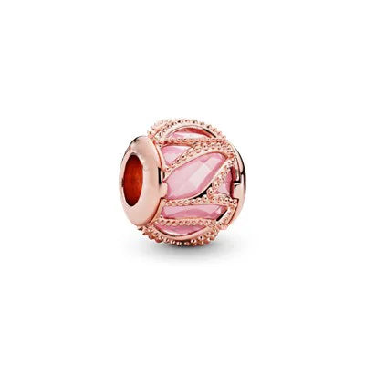 Rose Gold Butterfly Lock Key Charms Beads for DIY Jewelry Making F674