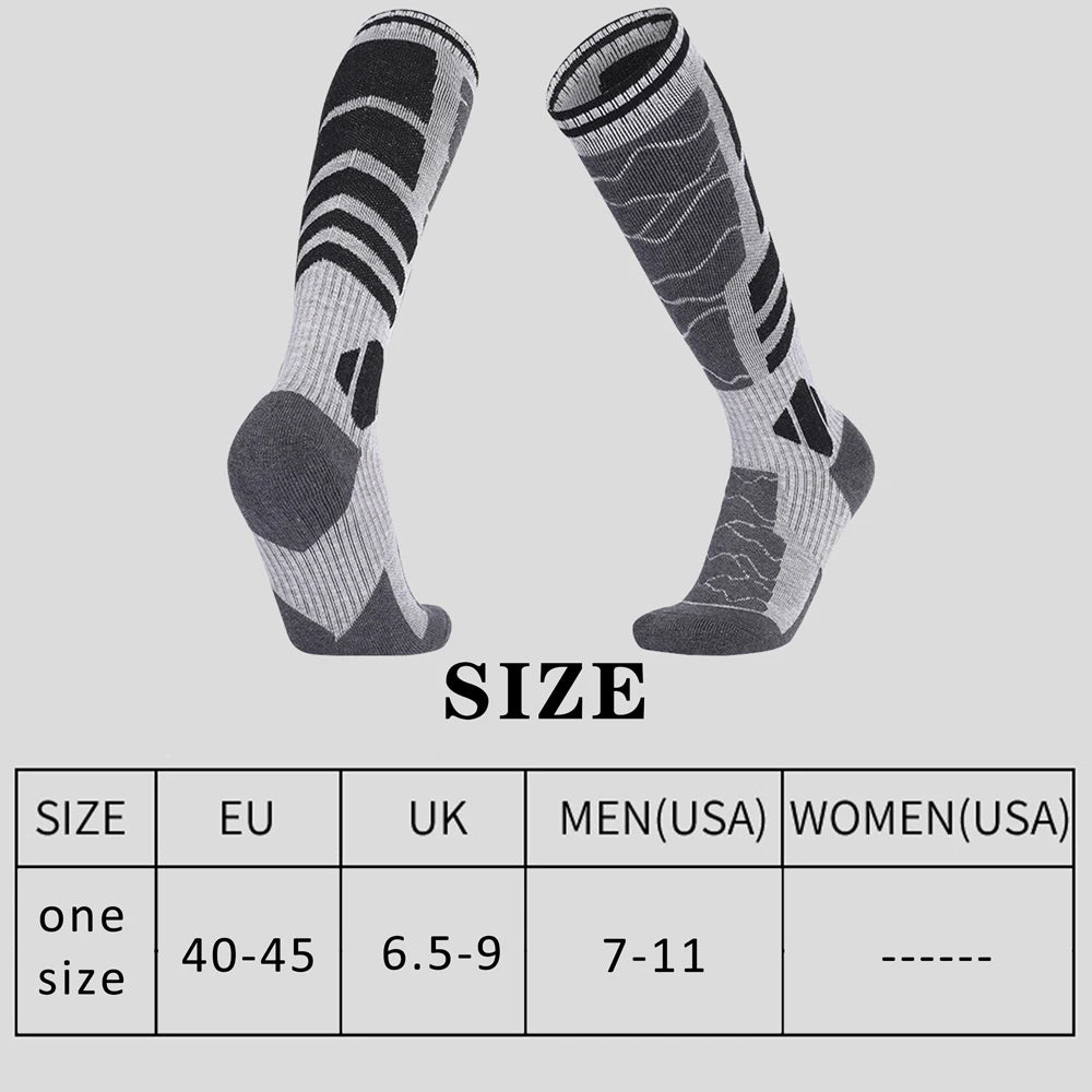 Merino Wool Cotton Winter Men Warm Ski Thermal Socks