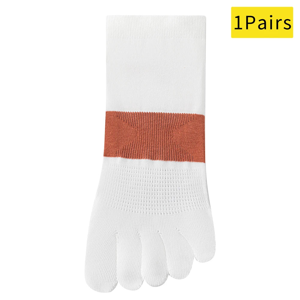 Trendy Non Slip Mesh Five Toe Yoga Socks For Women Pilates