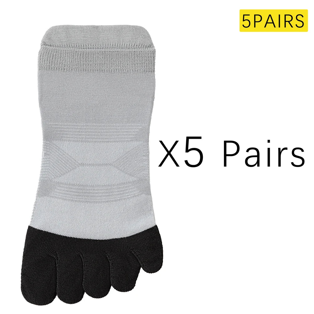 Lightweight Mens Split Toe Socks Cotton Blend Arch Support