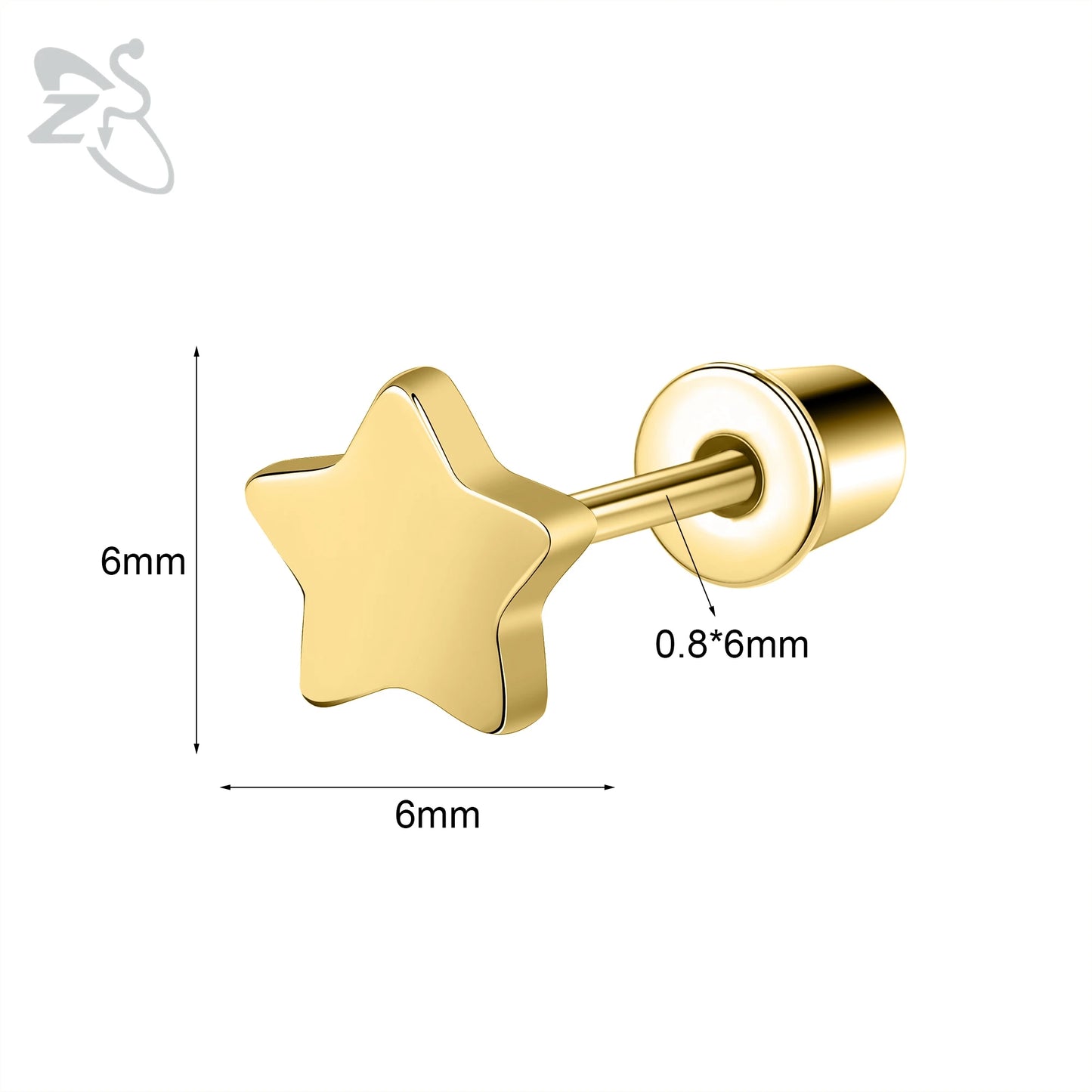 Charming Stainless Steel Flower Butterfly Stud Earrings for Children and Women