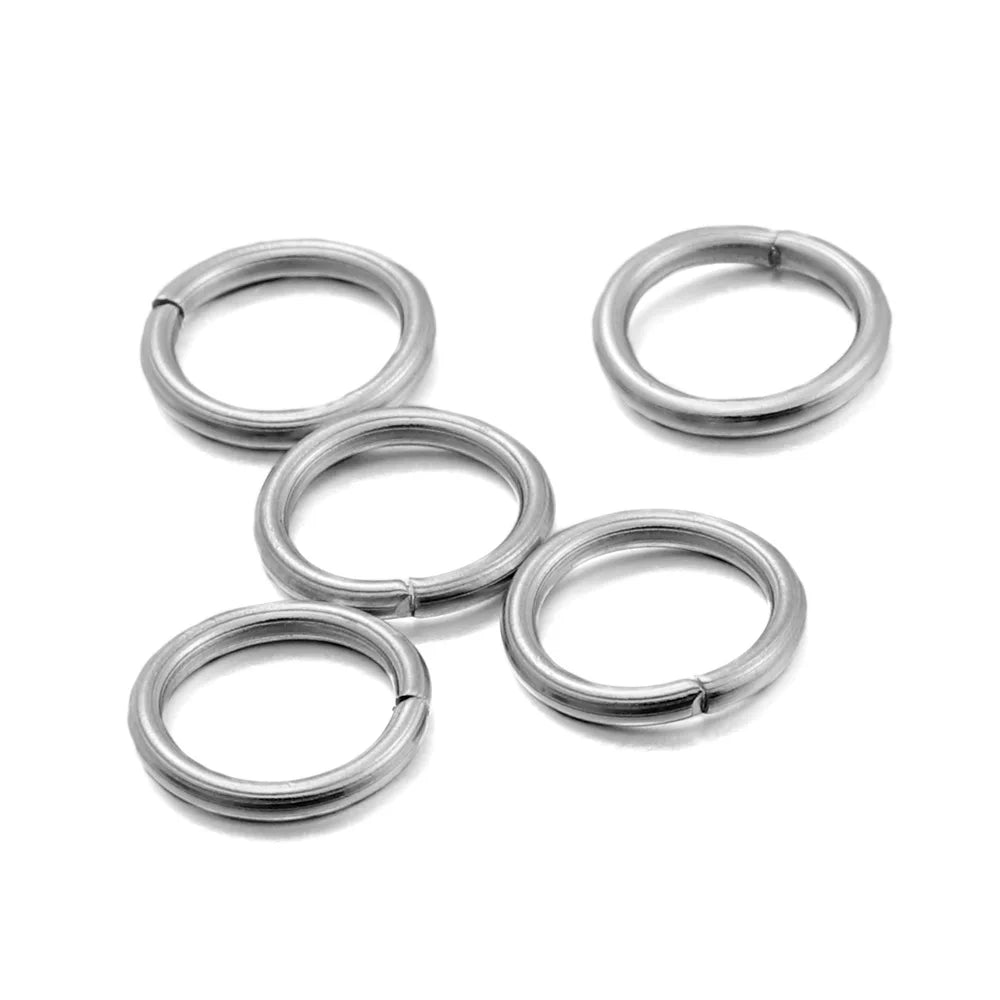 Stainless Steel Jump Rings Open Loops for DIY Jewelry Making 30 to 200 Pieces