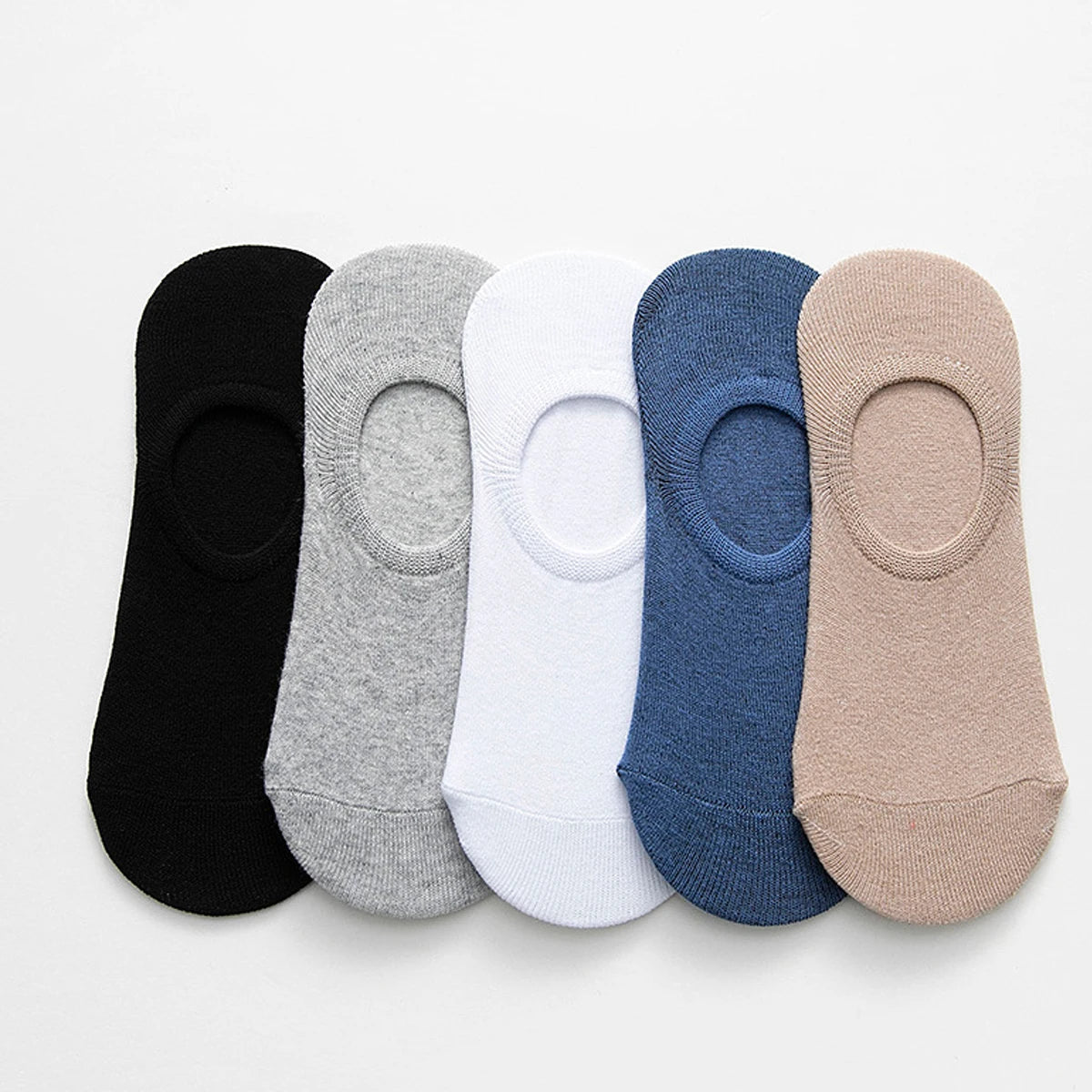 Men's Breathable Cotton Ankle Socks Comfortable Summer Low Cut Casual Socks 10 Pack
