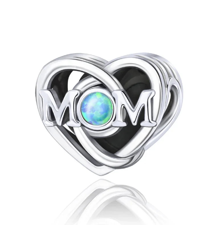 925 Sterling Silver Golden Heart Star Beads Charms for DIY Bracelet and Necklace Gift for Women Mother and Sister