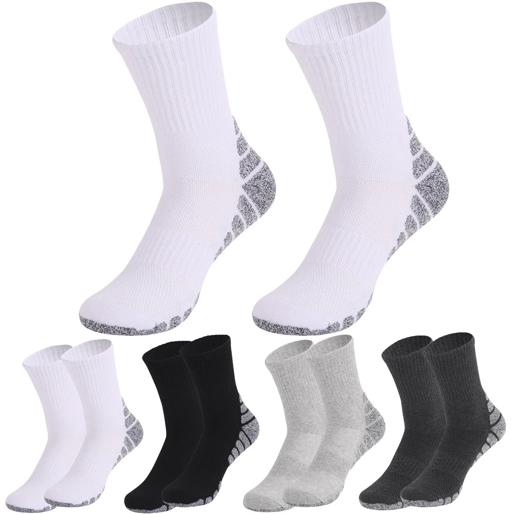Cotton Thick Towel Bottom Sports Crew Socks Anti Odor