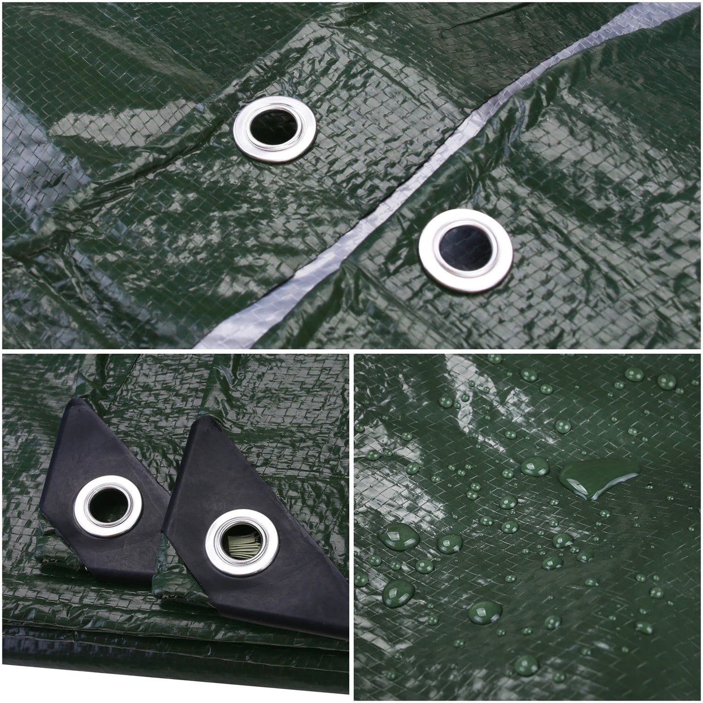 Heavy Duty Waterproof Large Tarpaulin Tarp 5x4m Multipurpose Outdoor Garden Backyard Canopy Rain Cover