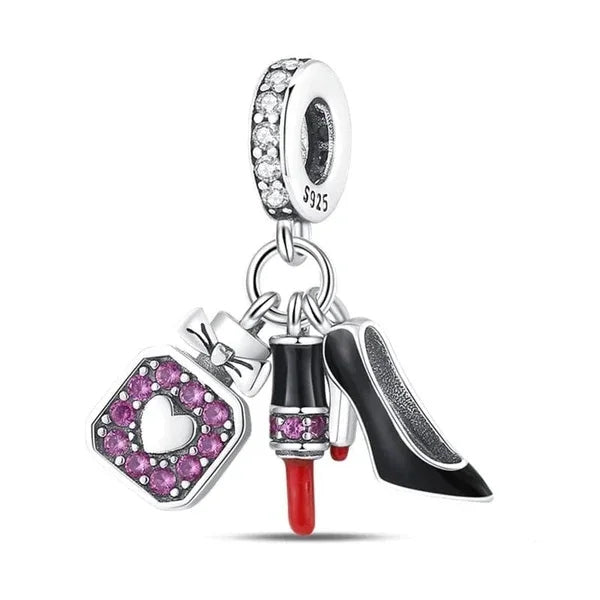 925 Sterling Silver Charm Bracelet Elegant Women's Jewelry Accessory for Every Occasion B2507diao