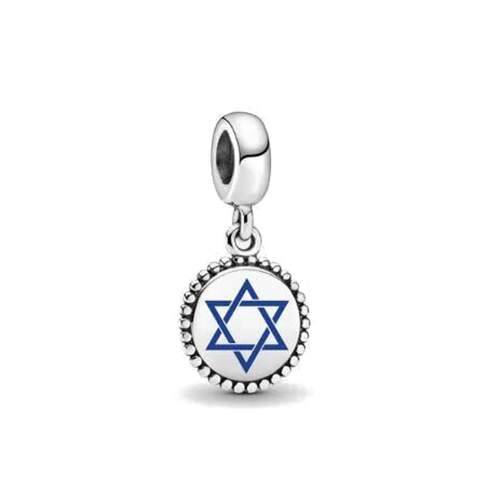 925 Silver Monkey Elephant Sun Moon Bead Pendant Charm