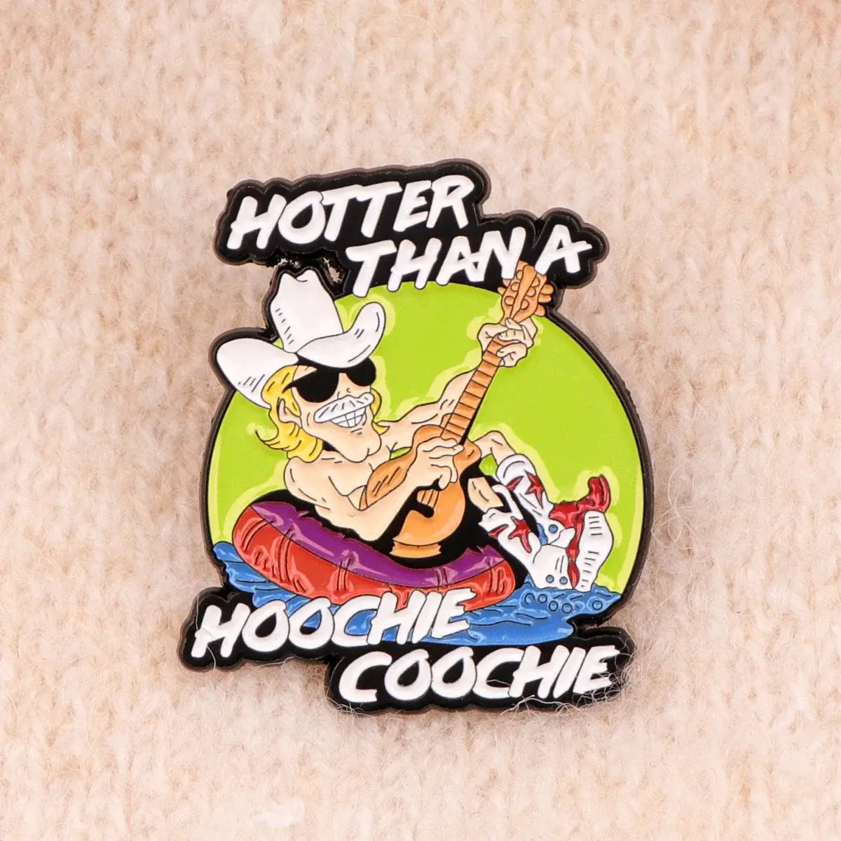 Country Singer Enamel Pin Vintage Brooch Retro Music Gift