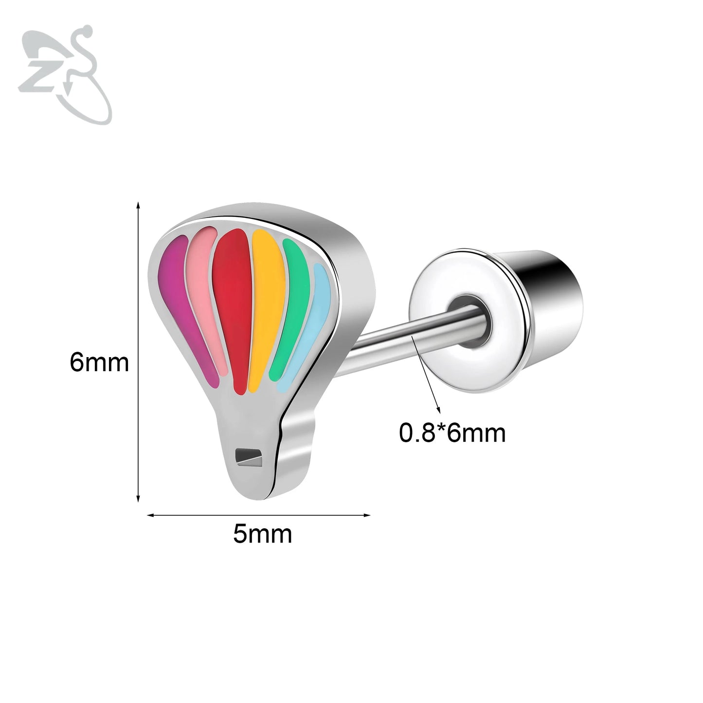 Charming Stainless Steel Flower Butterfly Stud Earrings for Children and Women