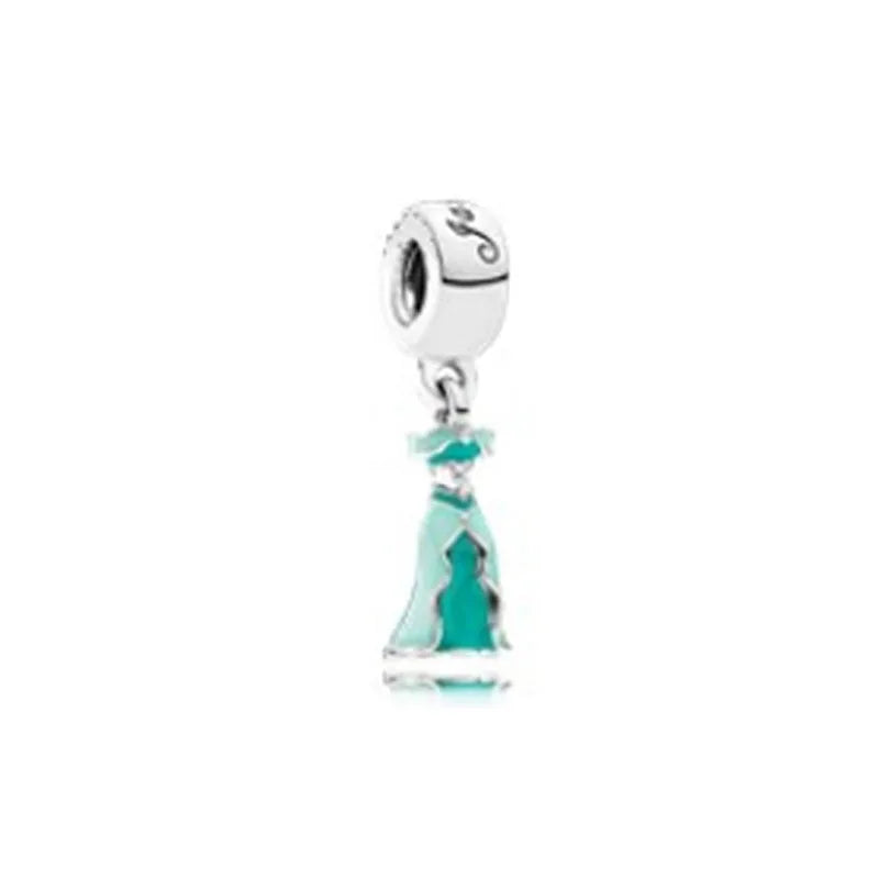 925 Silver Dress Pendant Charms for European Bracelets P298