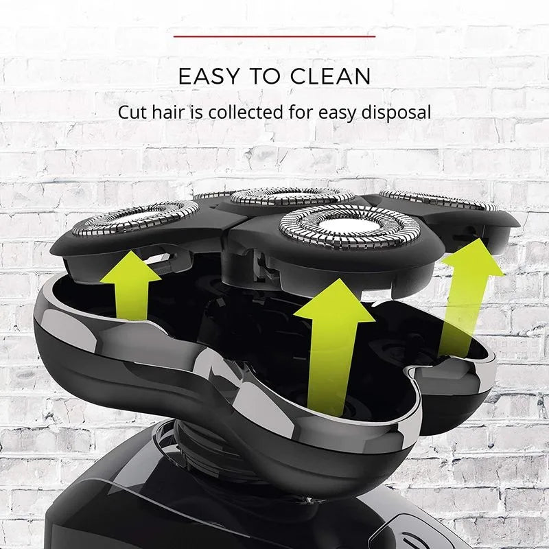 Pro Electric Shaver For Men Rechargeable Wet Dry Razor Grooming Kit With Advanced Blade Technology