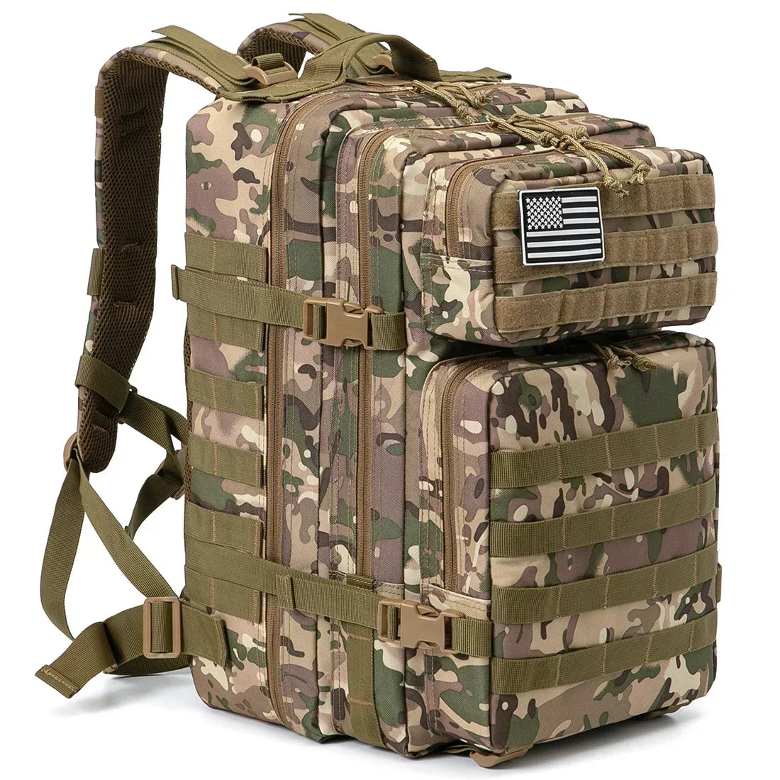 45L Large Capacity Tactical Backpacks for Men and Women CP