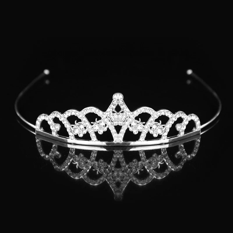 Elegant Crystal Princess Tiaras for Girls Wedding Party Hair Accessories
