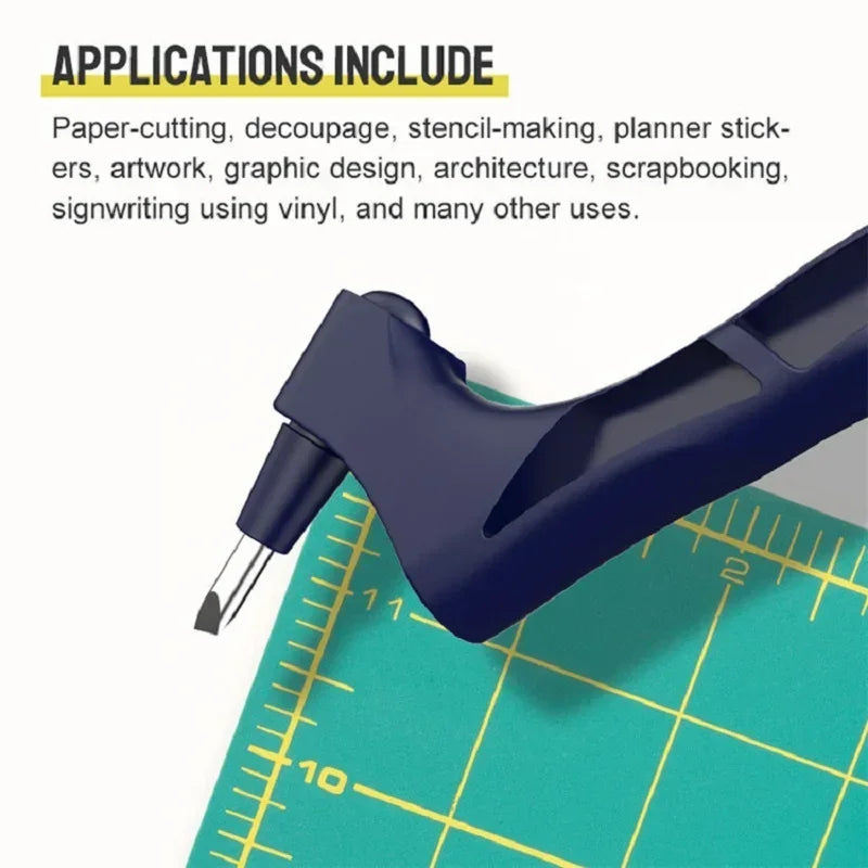 CraftPro 360° Rotating Cutting Pen - Durable Stainless Steel Blades for Effortless DIY Art Projects