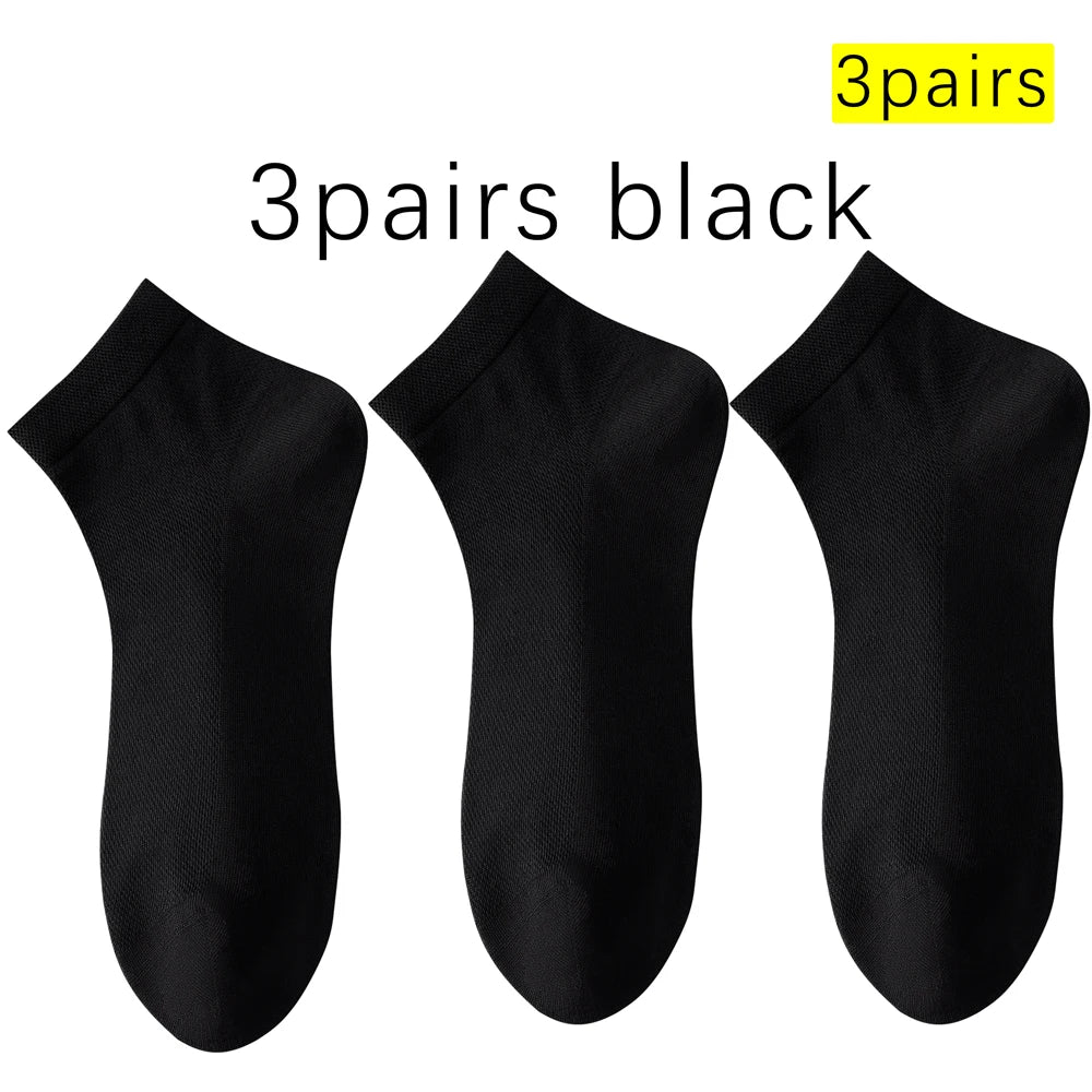 Mens Mulberry Silk Modal Mid Calf Breathable Thin Socks